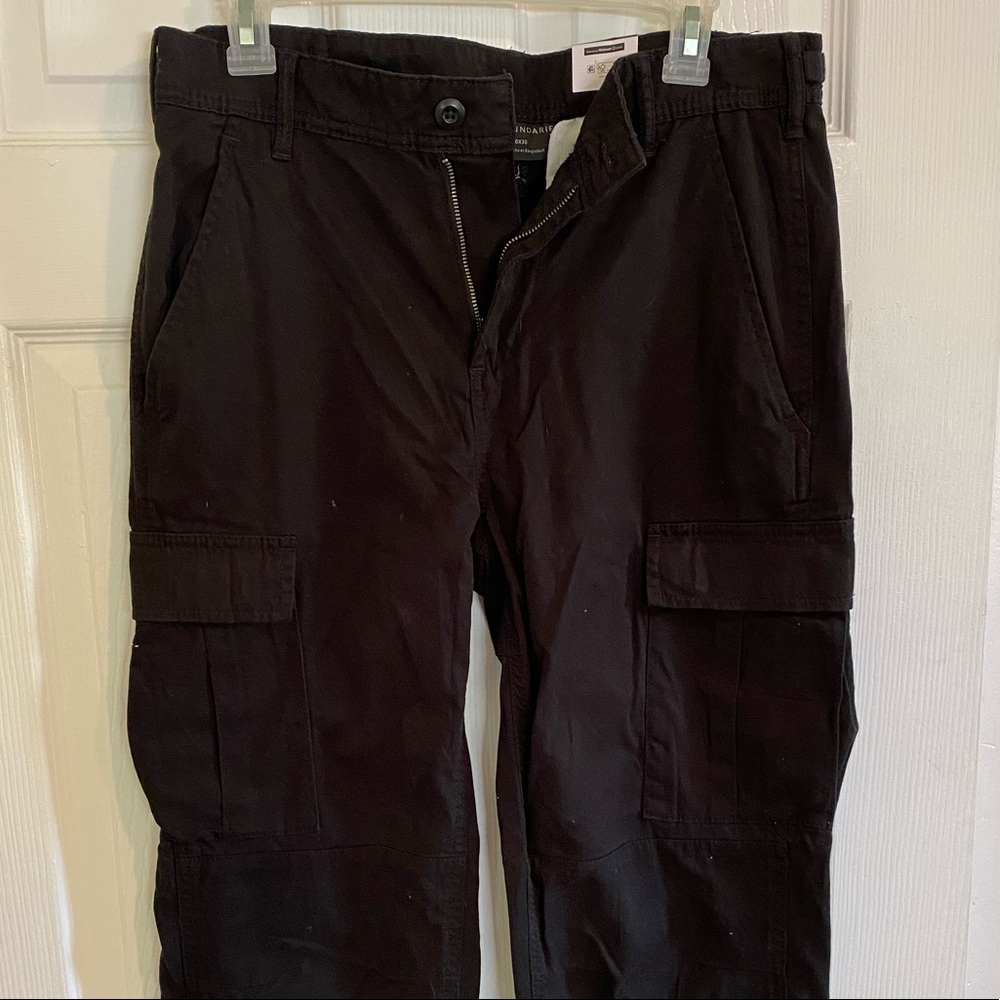 Black cargo pants